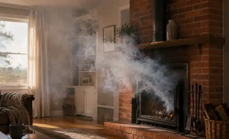 Chimney Smoking Back
